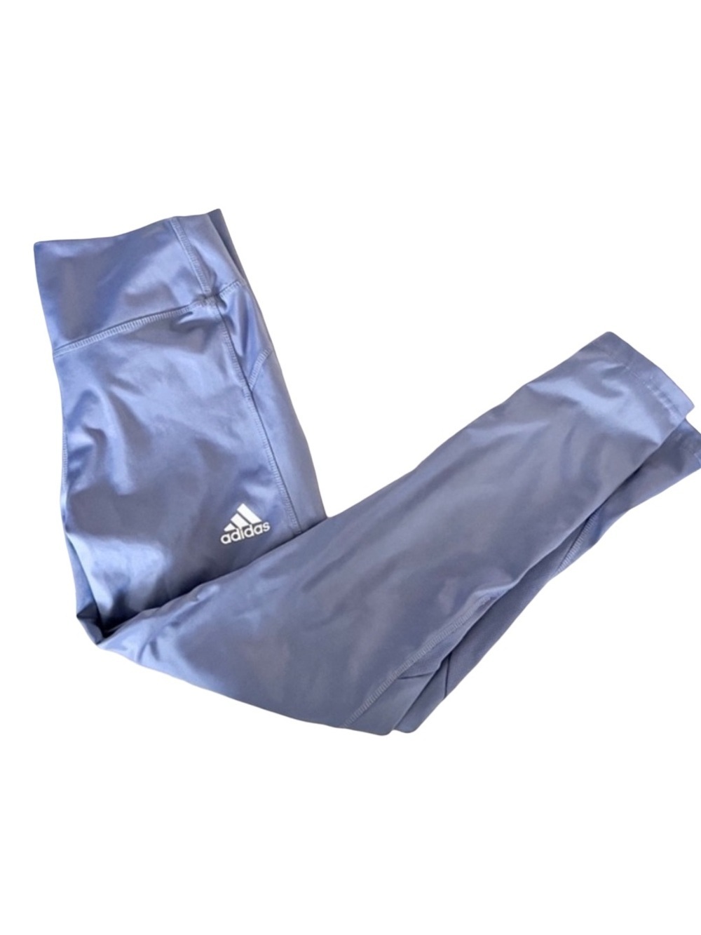 Adidas Lavender/blue High Rise Leggings Athletic Workout Yoga Pants Athleisure M